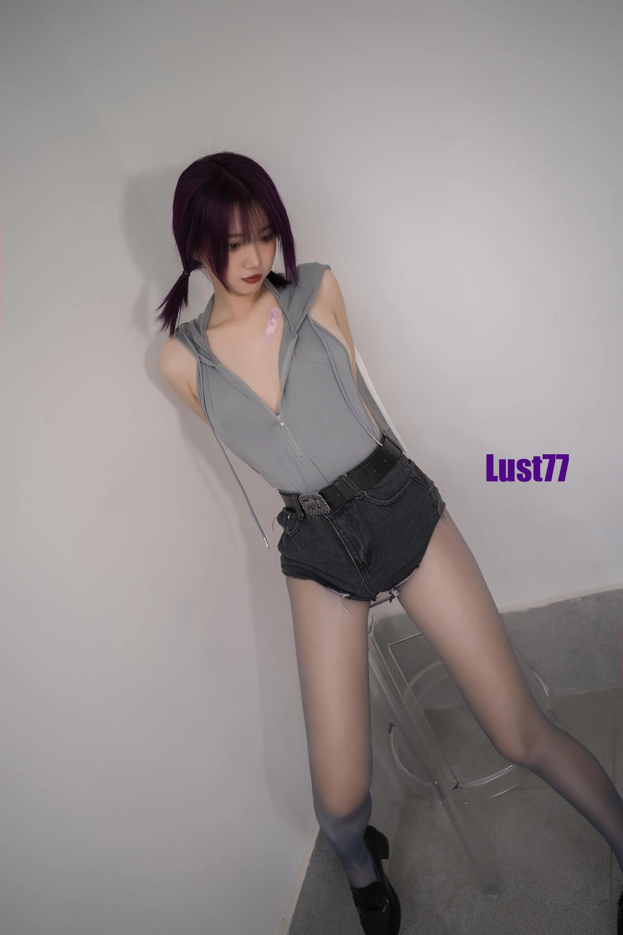 柒柒要乖额 – NO.050 小灰兔 [71P]插图2